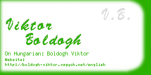 viktor boldogh business card